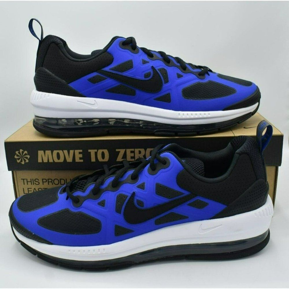 Nike Mens 13 Air Max Genome Black White Racer Blue Shoes Sneaker‎ DC9410-401